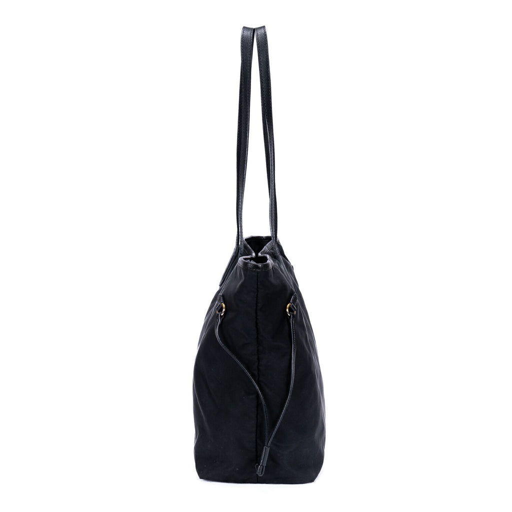 Prada Shopping Tote Black Nylon Canvas — view 3