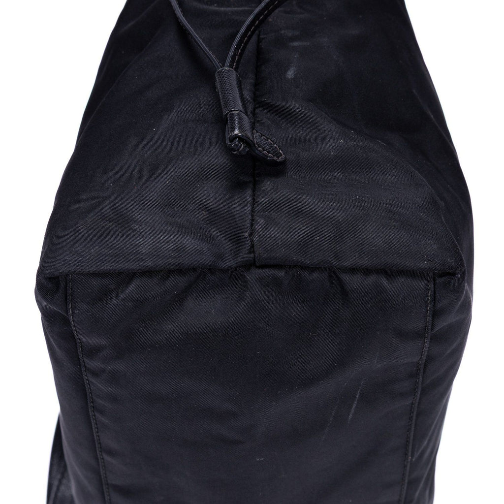 Prada Shopping Tote Black Nylon Canvas — view 8