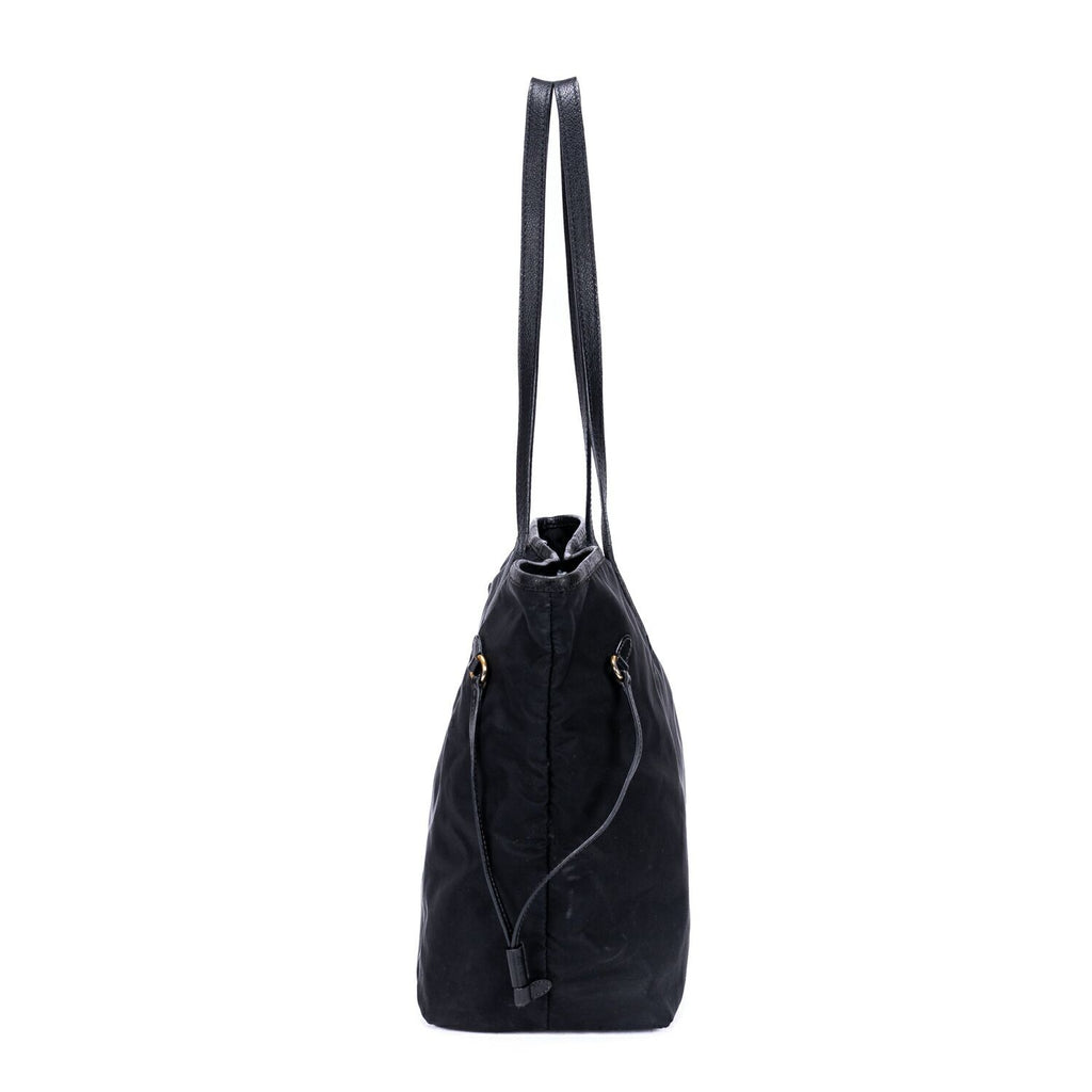 Prada Shopping Tote Black Nylon Canvas — view 4