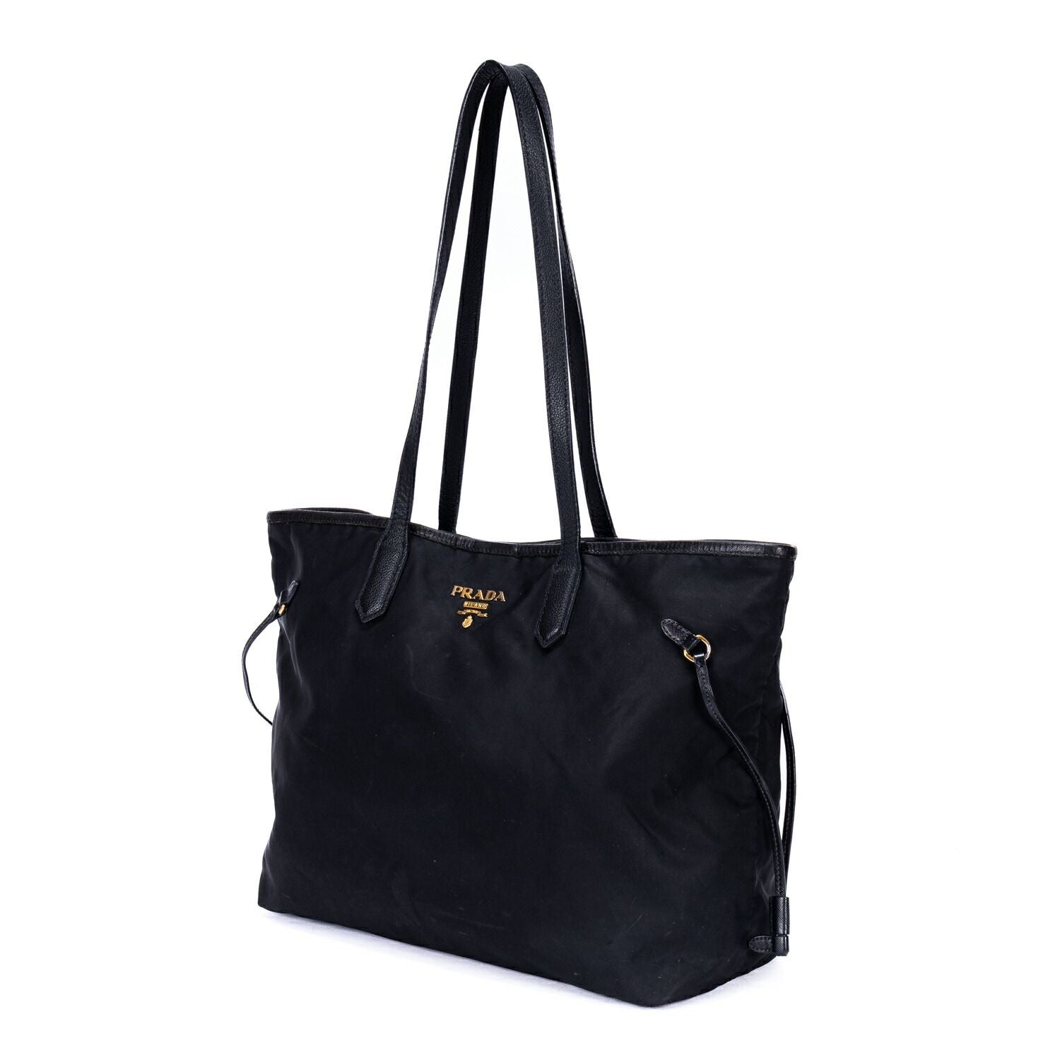 Prada Shopping Tote Black Nylon Canvas — view 2