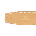Hermes Constance Belt 32 Navy Brown Box Leather — view 4