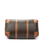 Celine Vintage Travel Boston Brown Macadam Canvas Shoulder — view 6
