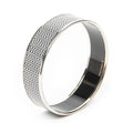 Hermes Enamel Bangle Black White Zigzag Motifa Bracelet