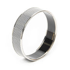 Hermes Enamel Bangle Black White Zigzag Motifa Bracelet