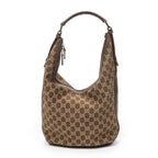Gucci Vintage Mini Zip Hobo Brown GG Canvas — view 5