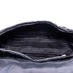 Prada Tessuto Gaufre Chain Bag Black Nylon Canvas — view 9