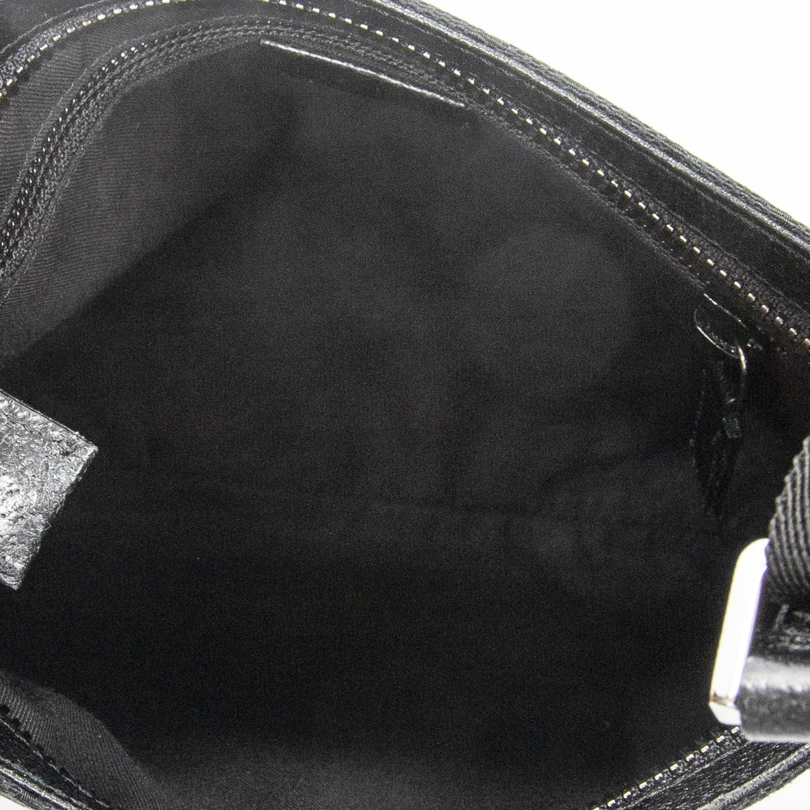 Gucci Front Slip Pocket Crossbody Black GG Canvas — view 9