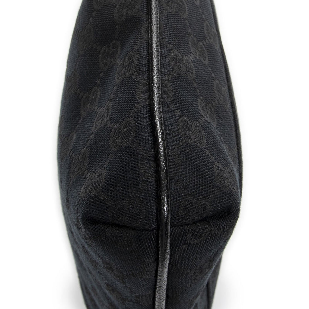 Gucci Front Slip Pocket Crossbody Black GG Canvas — view 7
