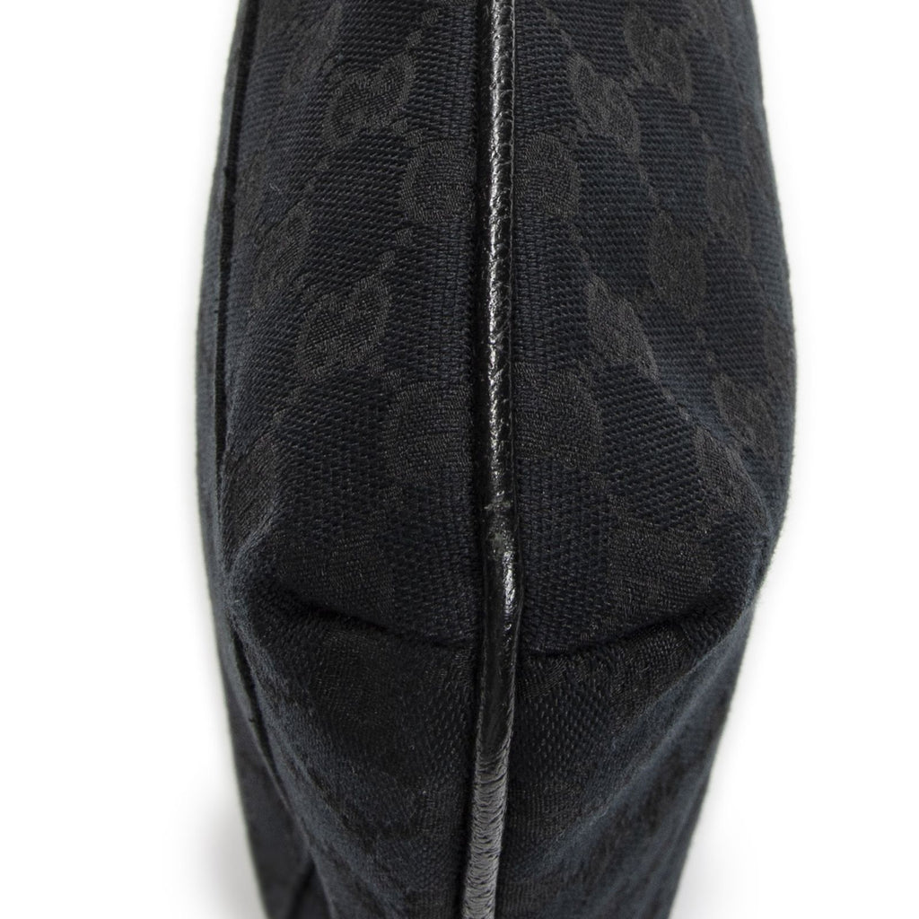 Gucci Front Slip Pocket Crossbody Black GG Canvas — view 8