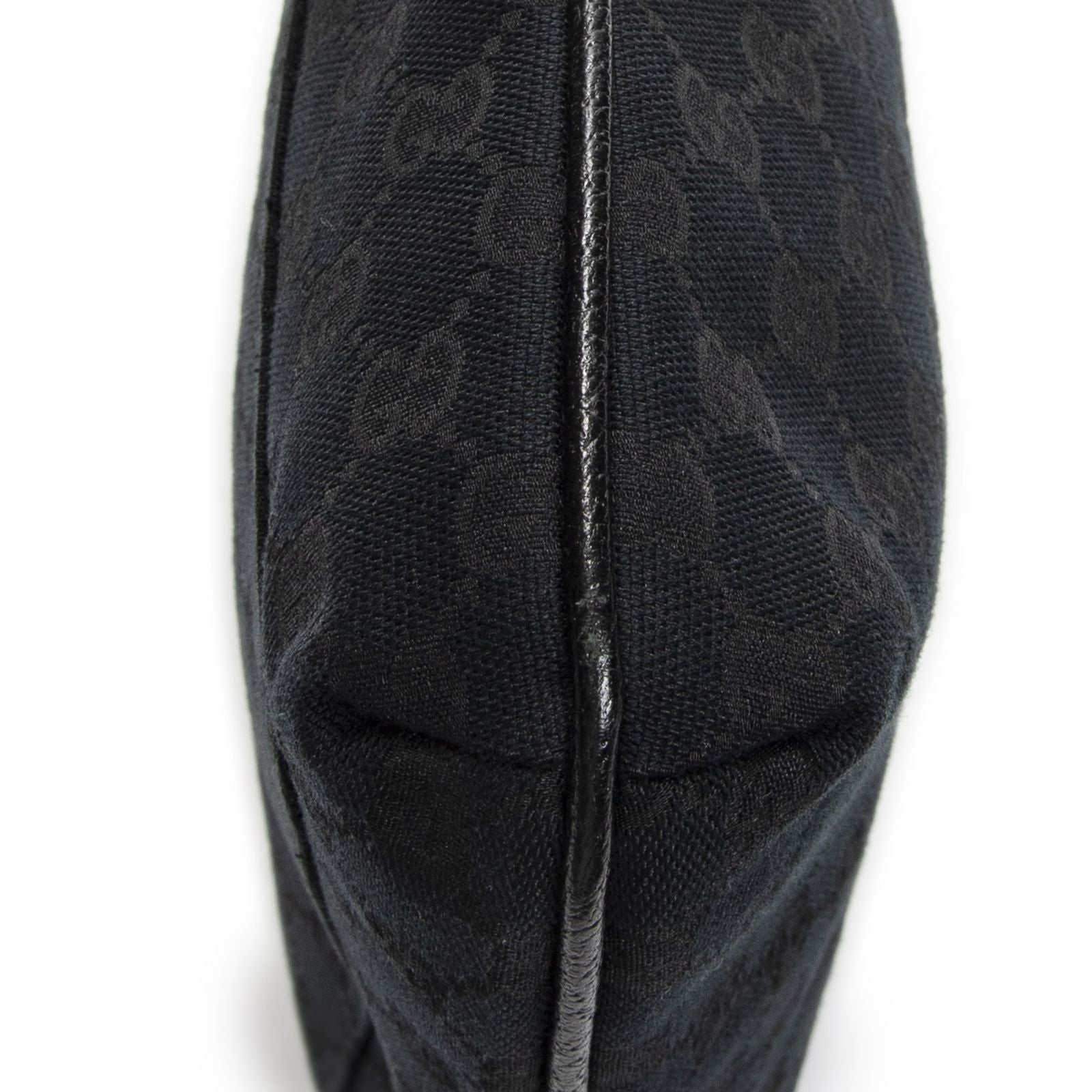 Gucci Front Slip Pocket Crossbody Black GG Canvas — view 8