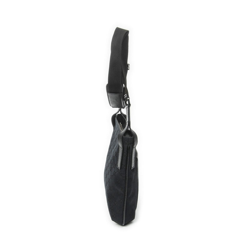 Gucci Front Slip Pocket Crossbody Black GG Canvas — view 4