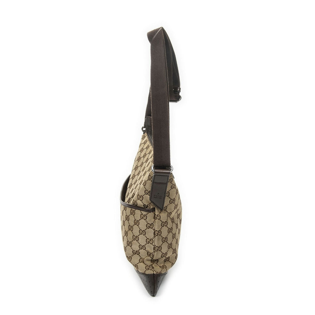 Gucci Web Media Messenger Beige Brown GG Canvas — view 3
