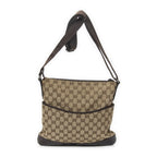Gucci Web Media Messenger Beige Brown GG Canvas