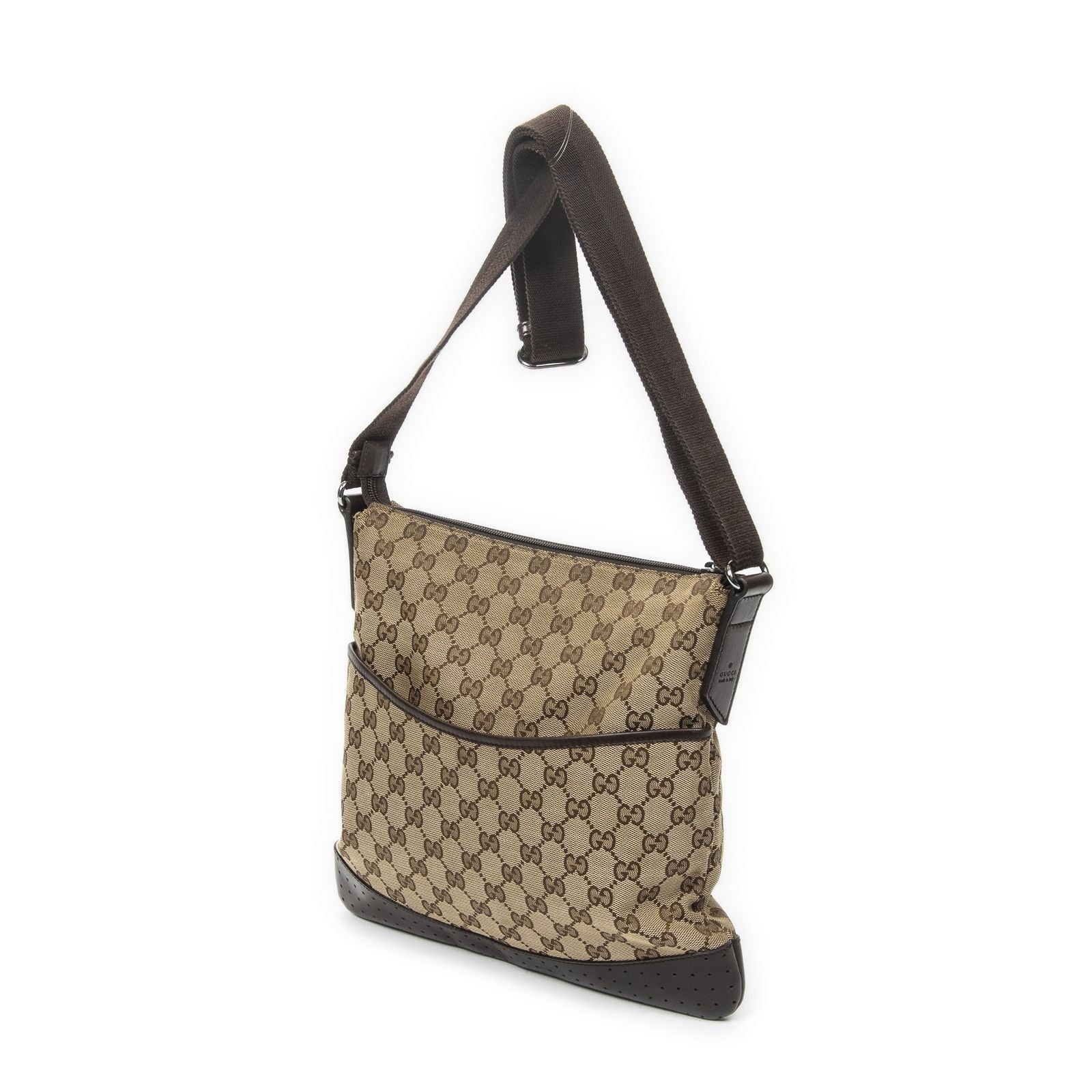 Gucci Web Media Messenger Beige Brown GG Canvas — view 2