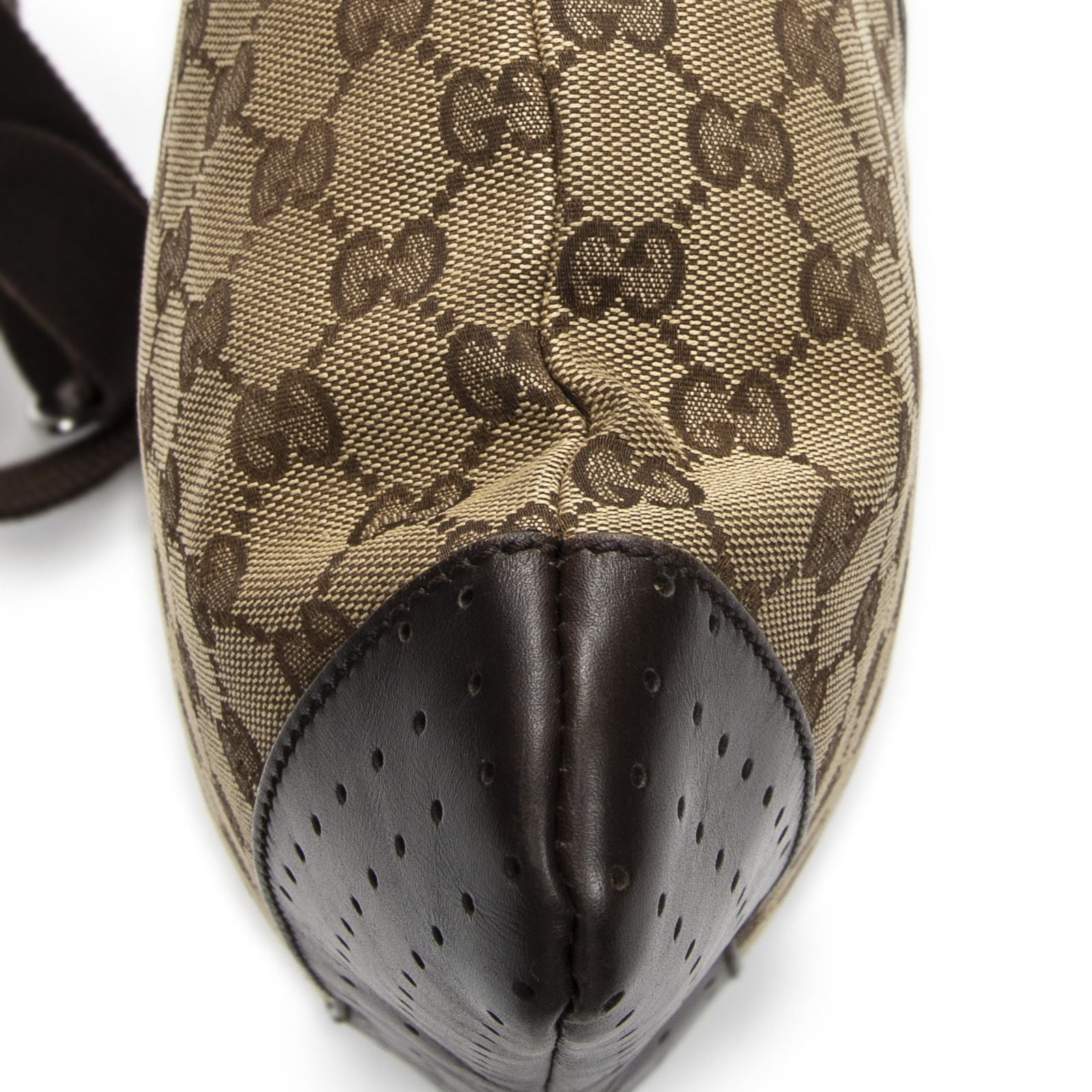 Gucci Web Media Messenger Beige Brown GG Canvas — view 7