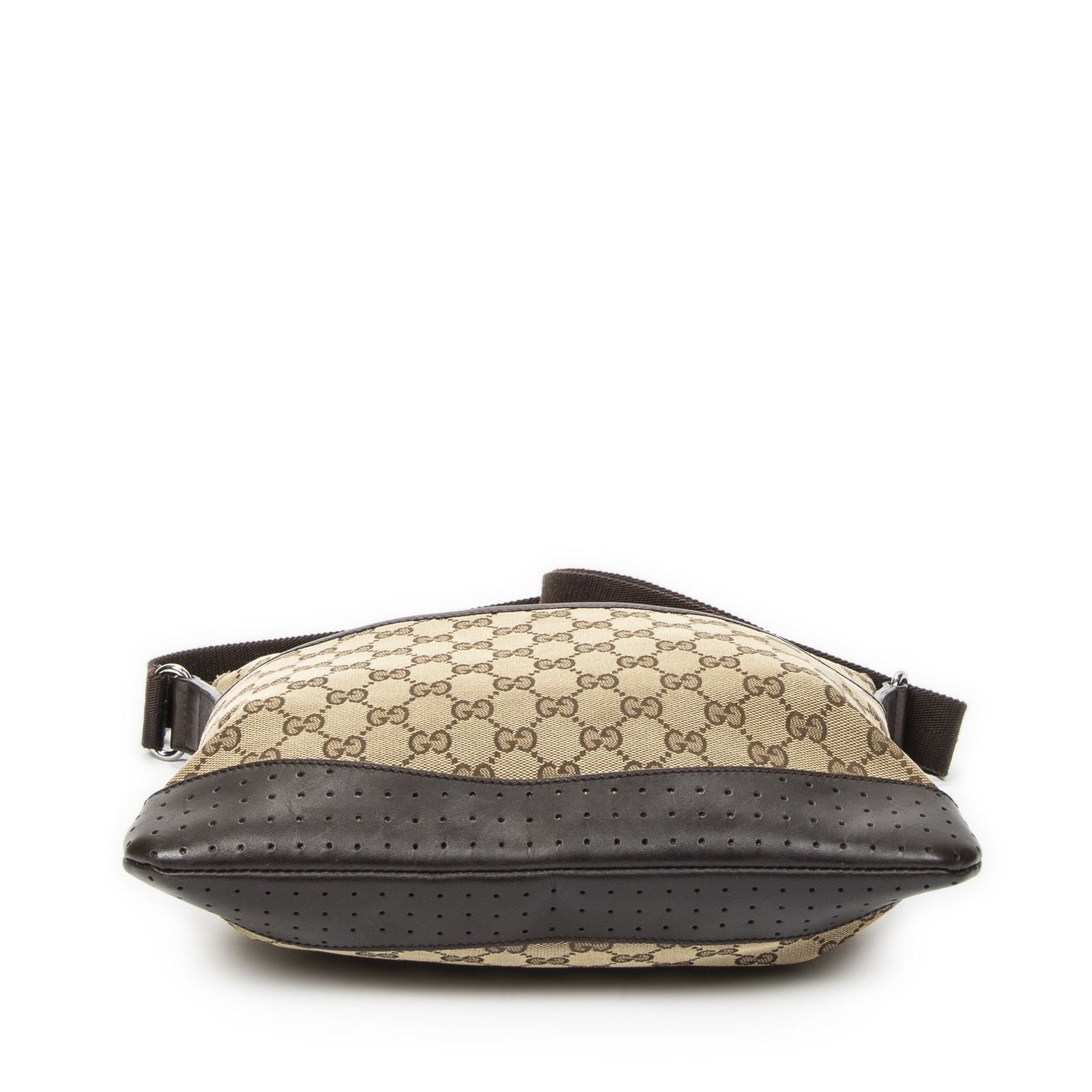 Gucci Web Media Messenger Beige Brown GG Canvas — view 6