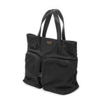 Gucci Double Pocket Satchel Black Nylon Canvas — view 2