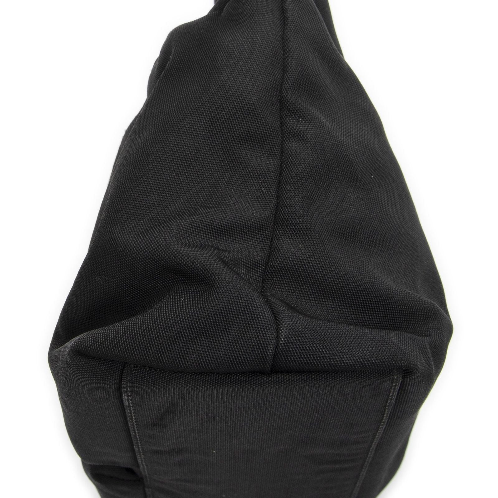 Gucci Double Pocket Satchel Black Nylon Canvas — view 8