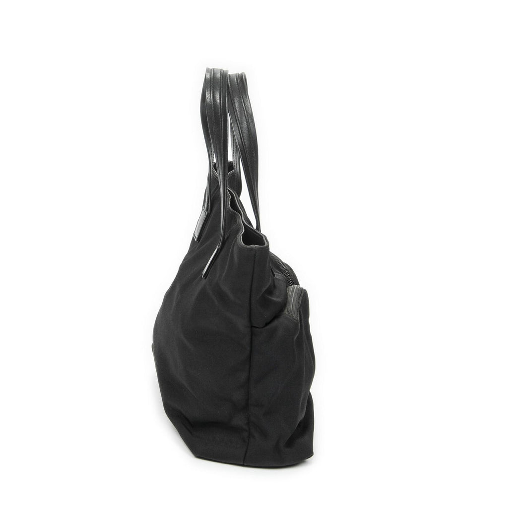 Gucci Double Pocket Satchel Black Nylon Canvas — view 4