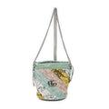Gucci Small GG Marmont Chain Crossbody Mint Bluesequin Embellished Quilted