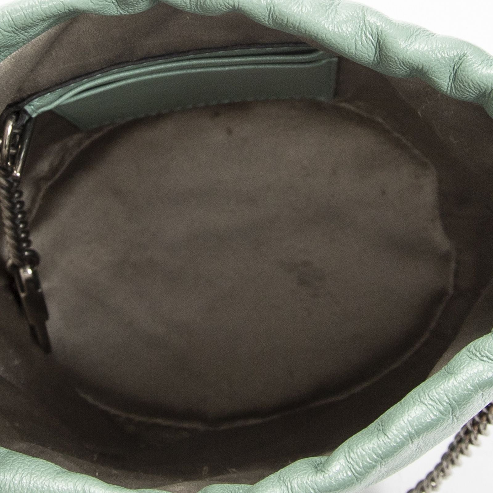 Gucci Small GG Marmont Chain Crossbody Mint Bluesequin Embellished Quilted — view 9