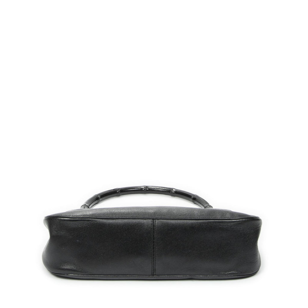 Gucci Bamboo Hobo Black Texture Leather — view 6