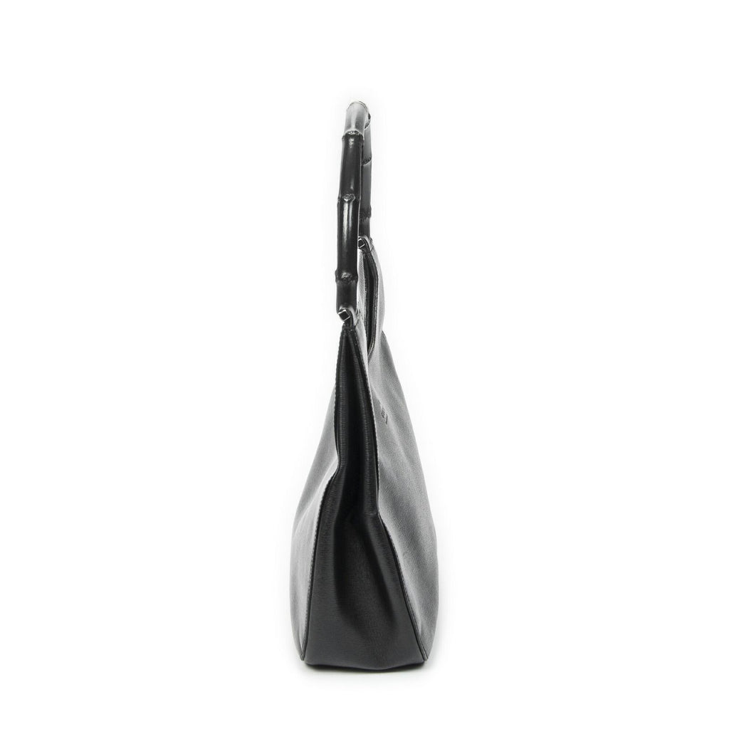 Gucci Bamboo Hobo Black Texture Leather — view 4