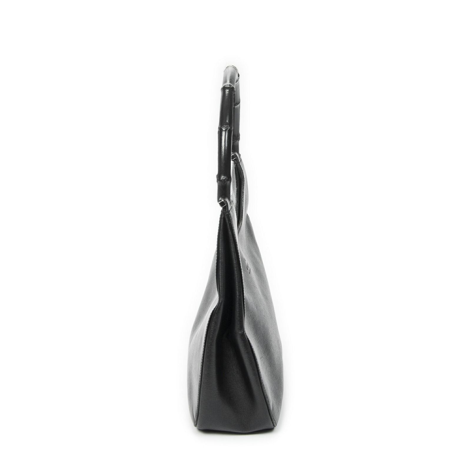 Gucci Bamboo Hobo Black Texture Leather — view 4