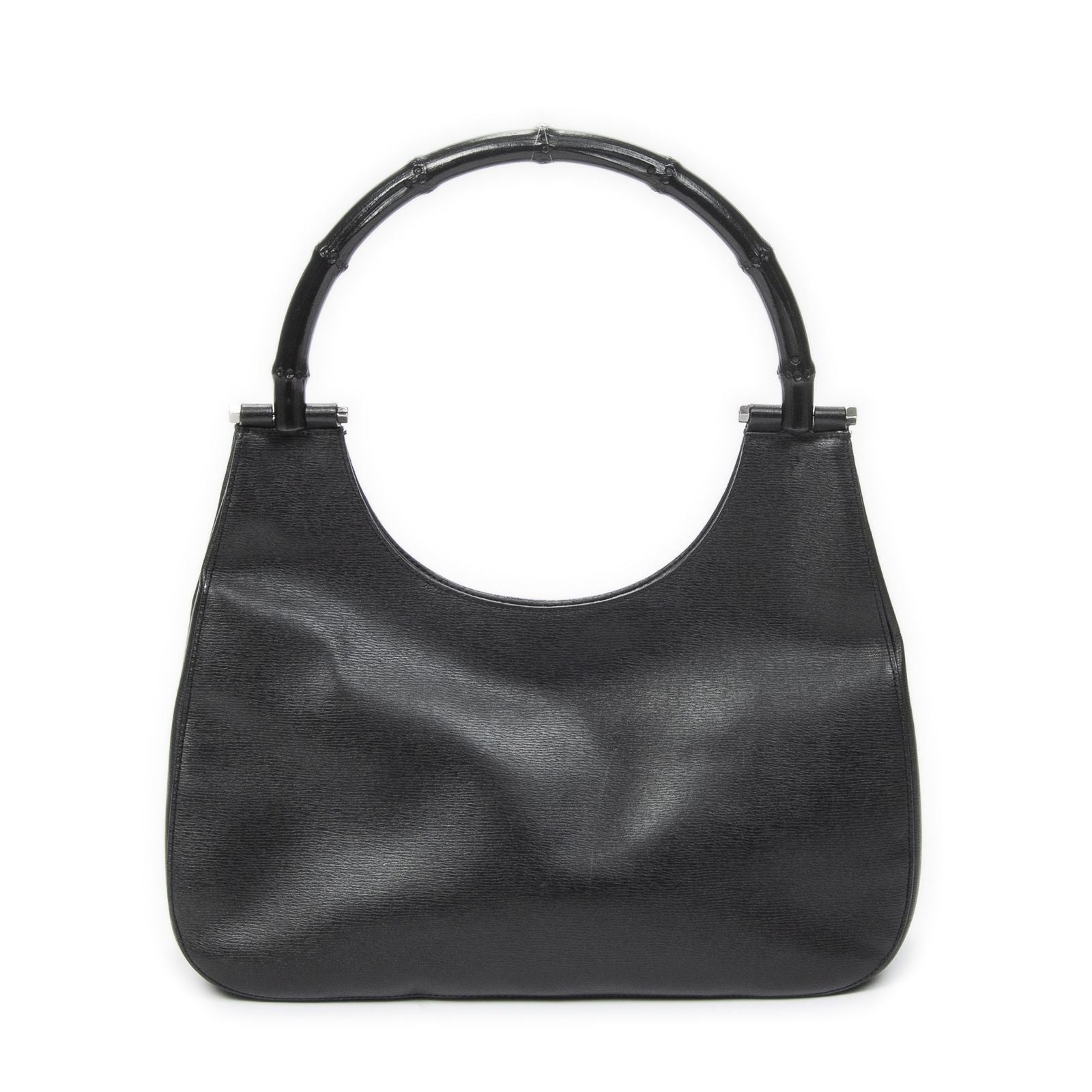 Gucci Bamboo Hobo Black Texture Leather — view 5