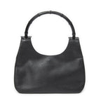 Gucci Bamboo Hobo Black Texture Leather