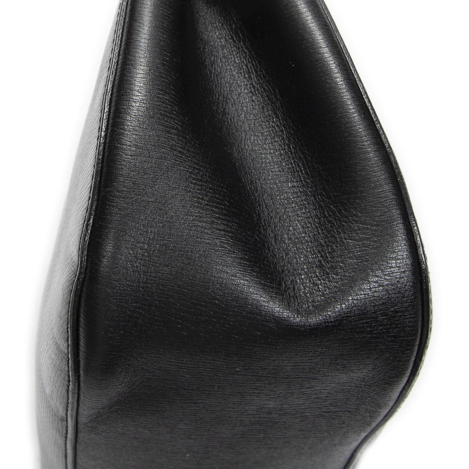 Gucci Bamboo Hobo Black Texture Leather — view 7