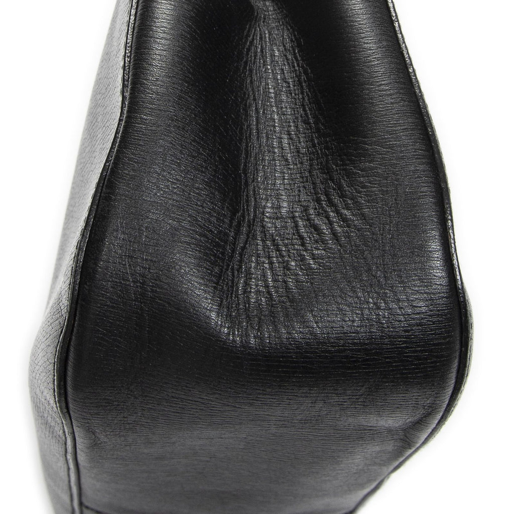 Gucci Bamboo Hobo Black Texture Leather — view 8