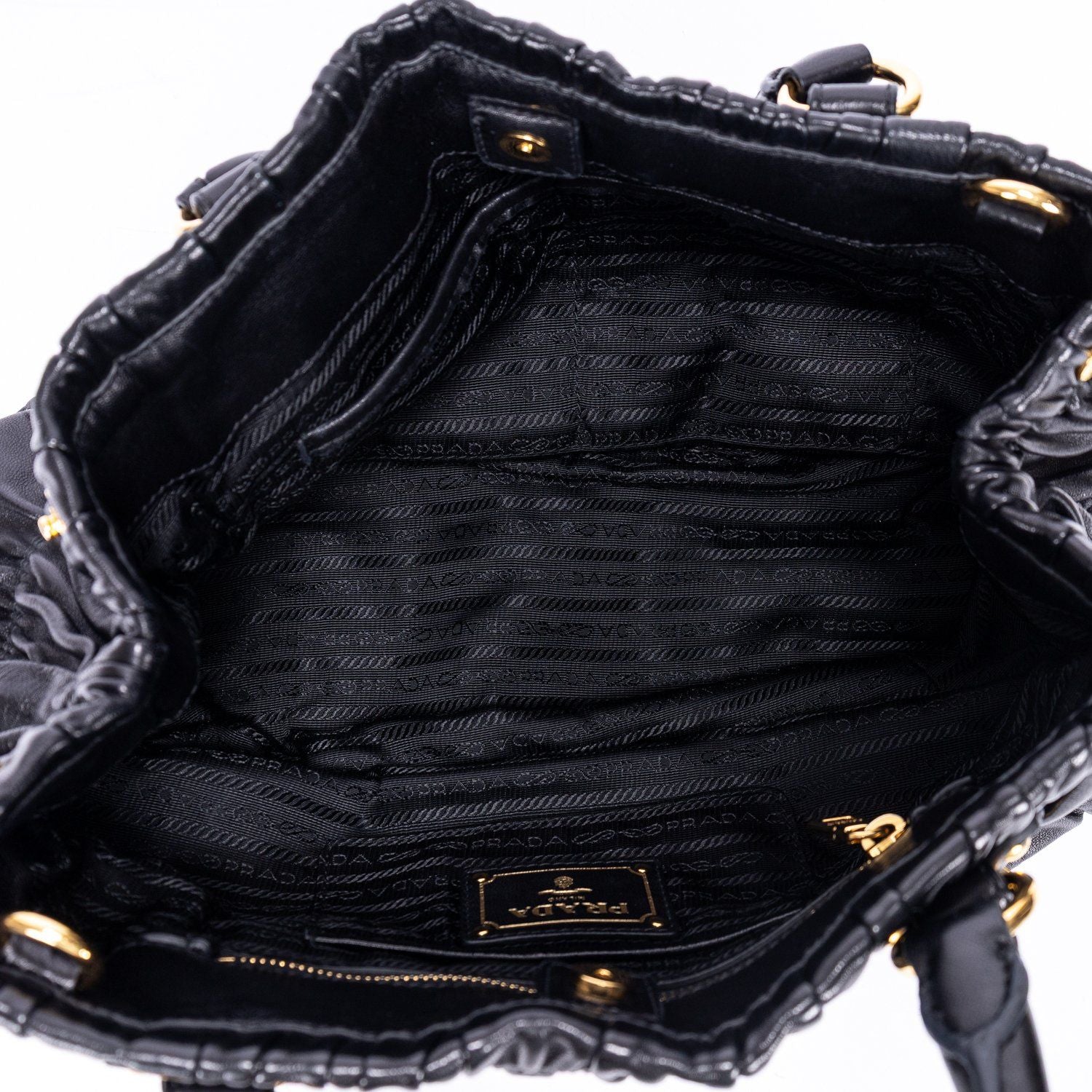 Prada Satchel Black Nappago Full Leather — view 9
