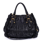 Prada Satchel Black Nappago Full Leather — view 5