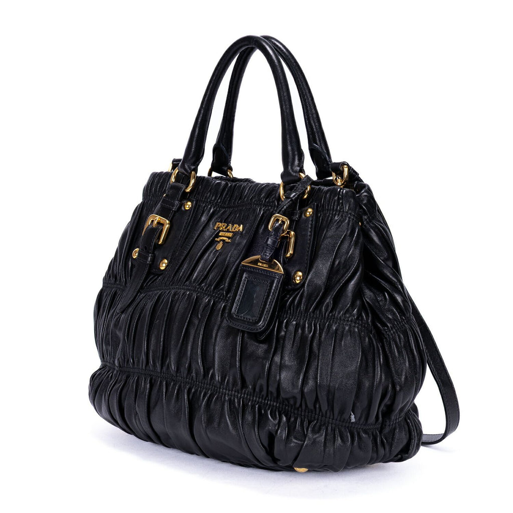 Prada Satchel Black Nappago Full Leather — view 2