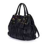 Prada Satchel Black Nappago Full Leather — view 2