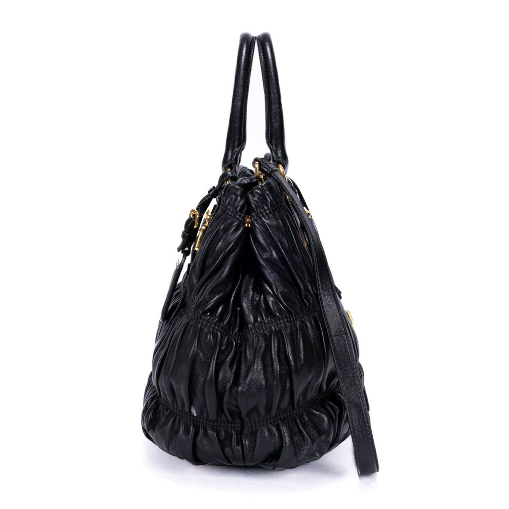Prada Satchel Black Nappago Full Leather — view 3