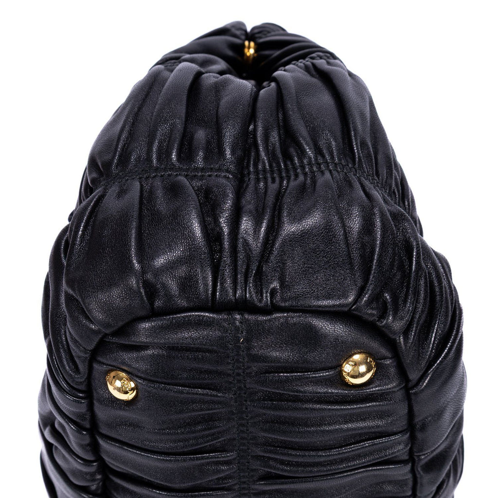 Prada Satchel Black Nappago Full Leather — view 8