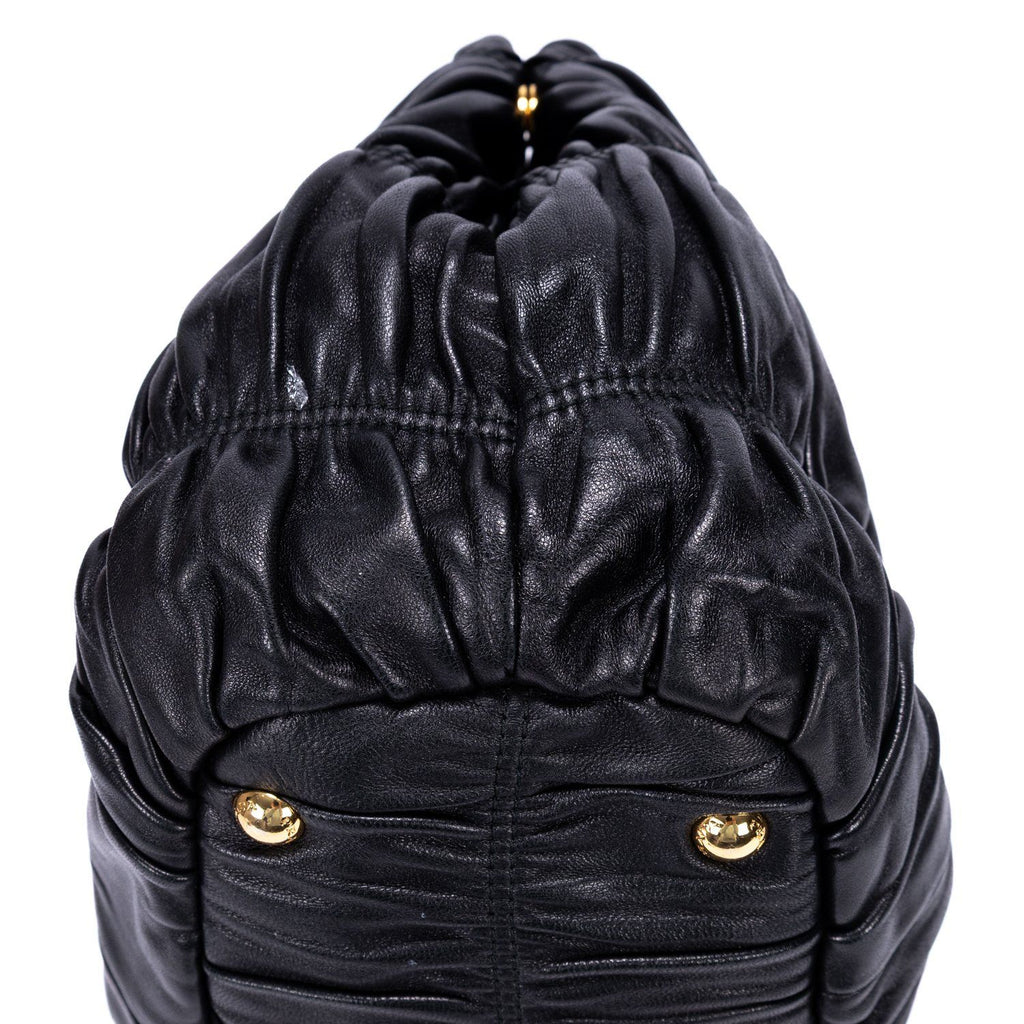 Prada Satchel Black Nappago Full Leather — view 7