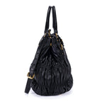 Prada Satchel Black Nappago Full Leather — view 4