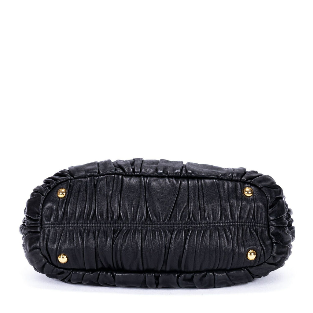 Prada Satchel Black Nappago Full Leather — view 6