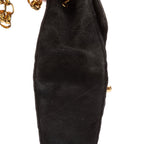 Chanel Square Classic Single Flap Black Suede Leather — view 8
