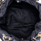 Prada Tessuto Gaufre 2-Way Tote Black Canvas — view 9