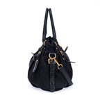 Prada Tessuto Gaufre 2-Way Tote Black Canvas — view 3