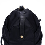 Prada Tessuto Gaufre 2-Way Tote Black Canvas — view 8