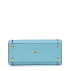 Gucci Small Bamboo Tote Blue Calfskin Leather — view 6