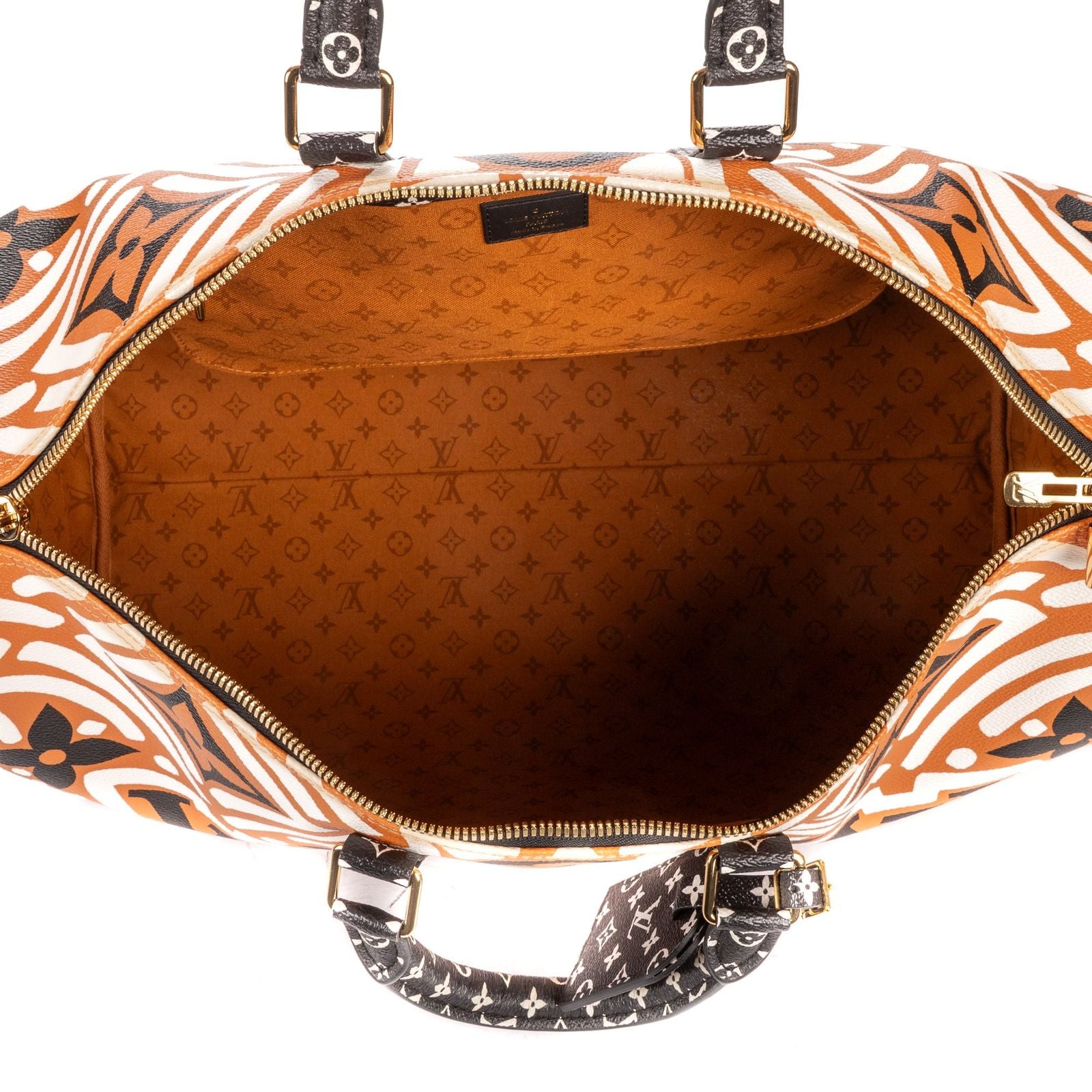Louis Vuitton Crafty Collection Keepall Orange White Black Vibrant Allover — view 9