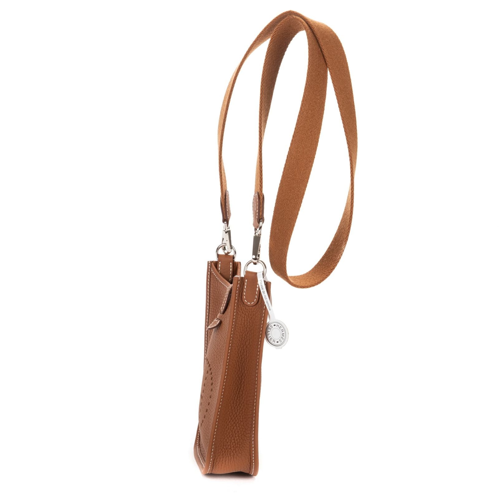 Hermes Evelyne 16 Amazone Brown Clemence Leather Handbag — view 3