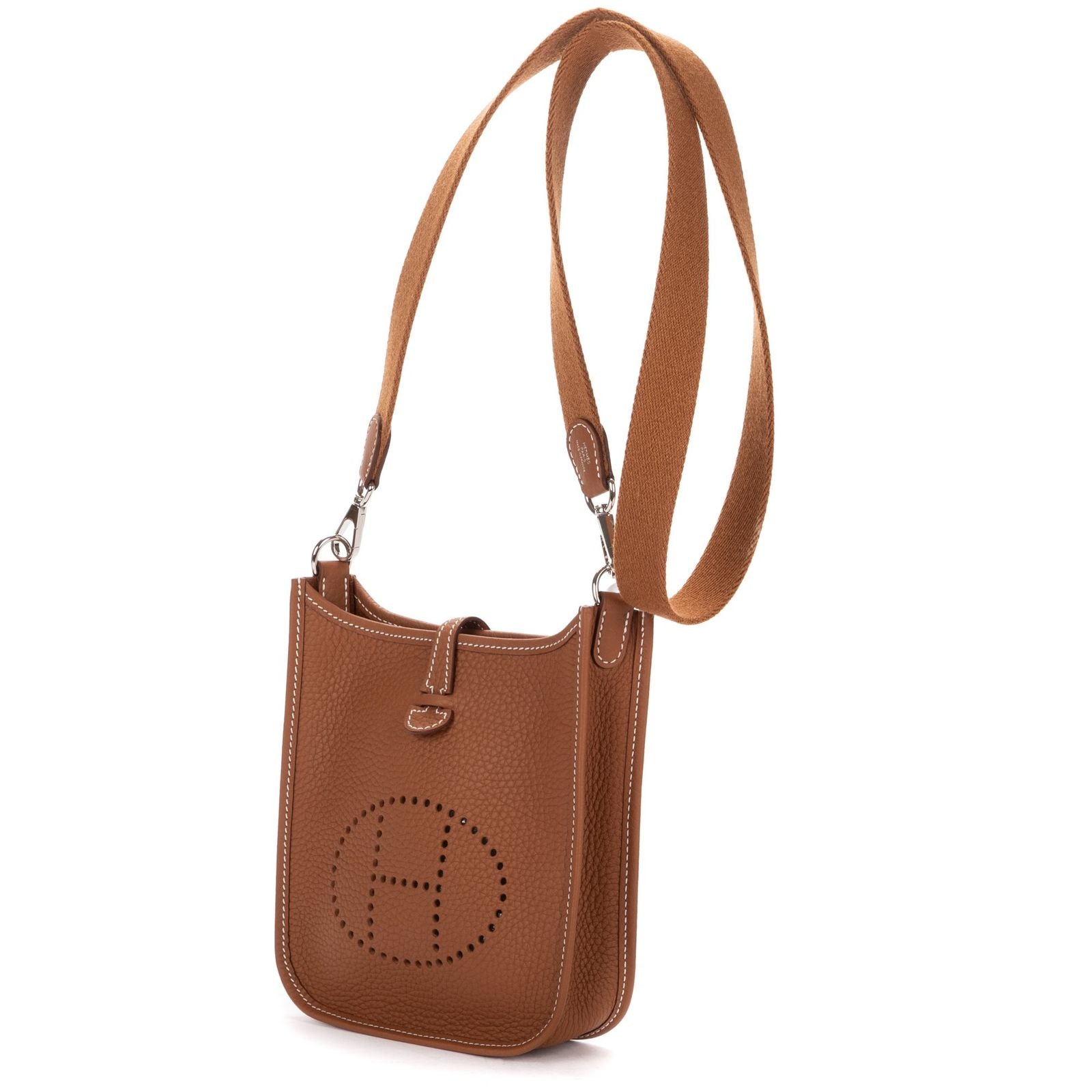 Hermes Evelyne 16 Amazone Brown Clemence Leather Handbag — view 2