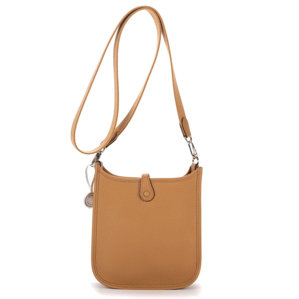 Hermes Evelyne 16 Amazonebiscuit Camel Clemence Leather Handbag — view 5
